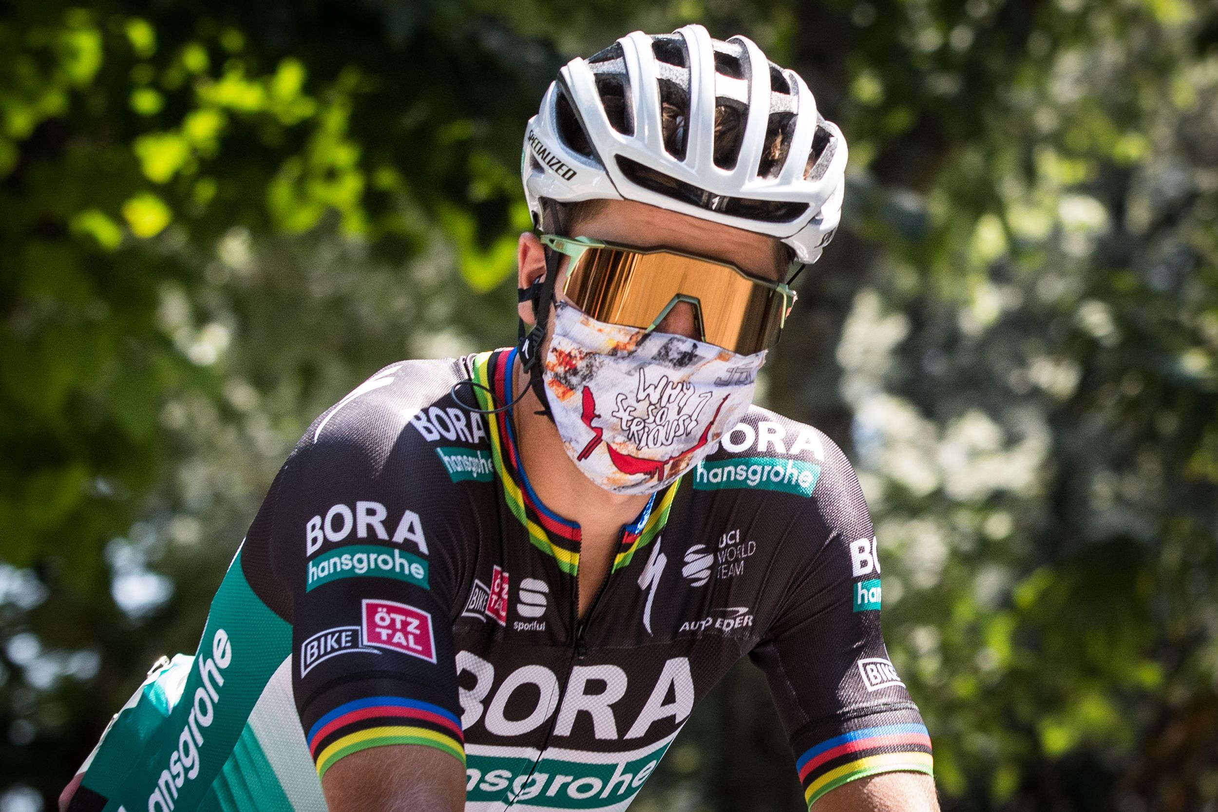Peter Sagan aan de start van Strade Bianche