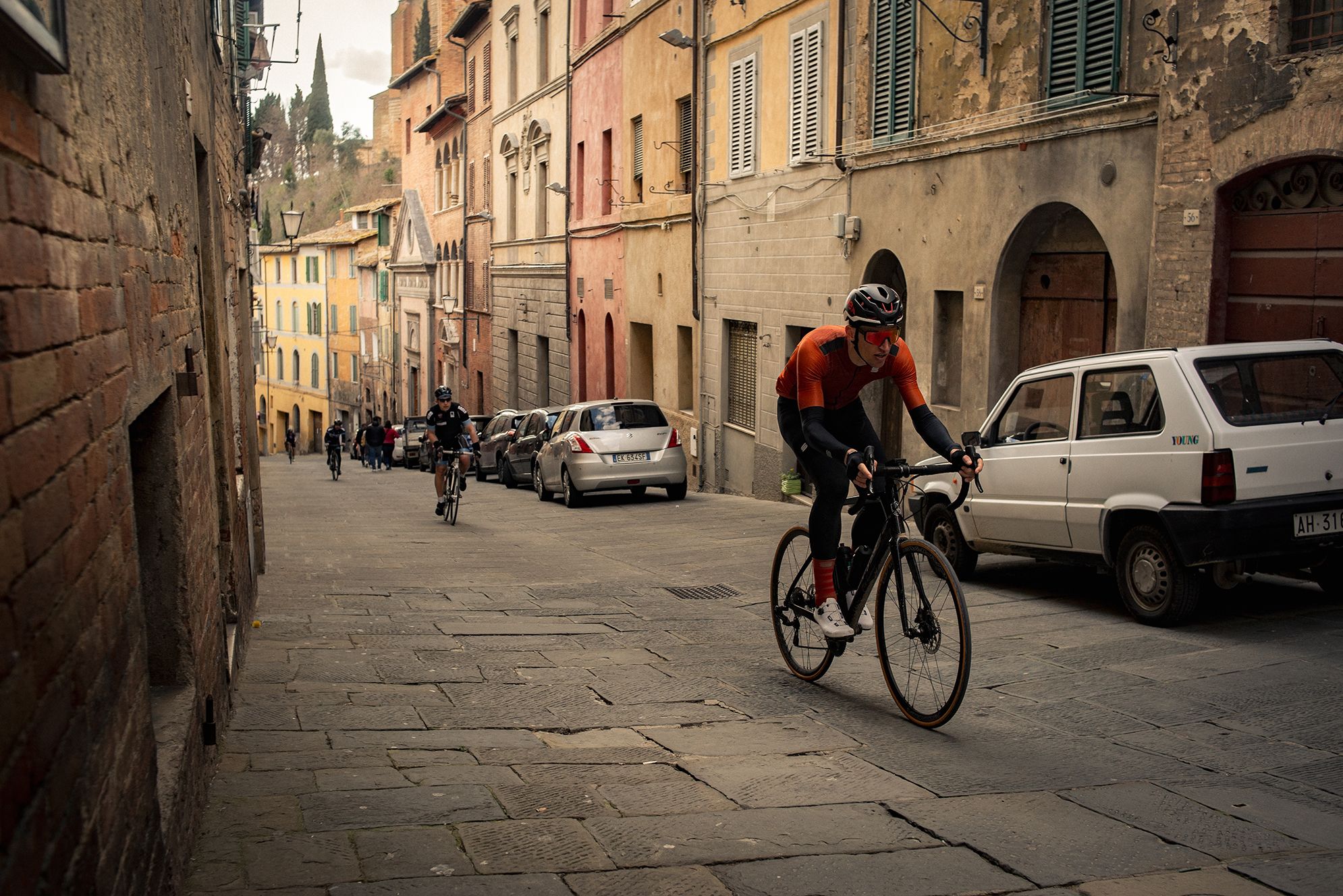 Granfondo Strade Bianche aankomst Siena