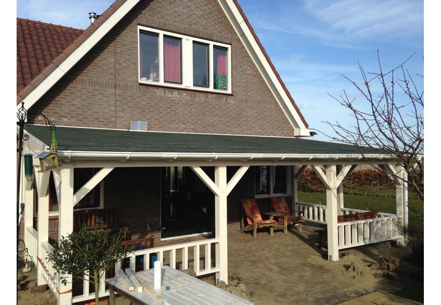 krekel bijwoord belofte Azalp Houten veranda 600x300 cm kopen bij Azalp.nl