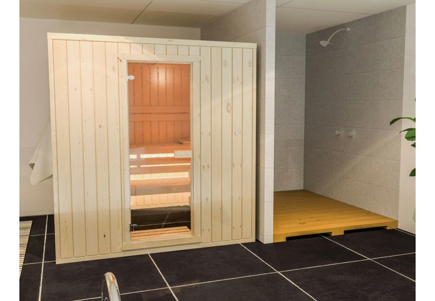 Azalp sauna Rio Standaard 196x141 cm, 45 mm