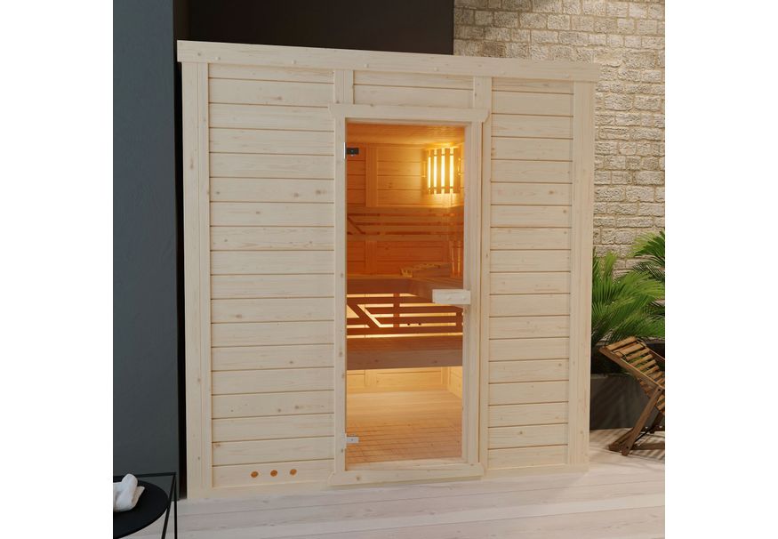 Azalp Massieve sauna 180x180 kopen Azalp.nl