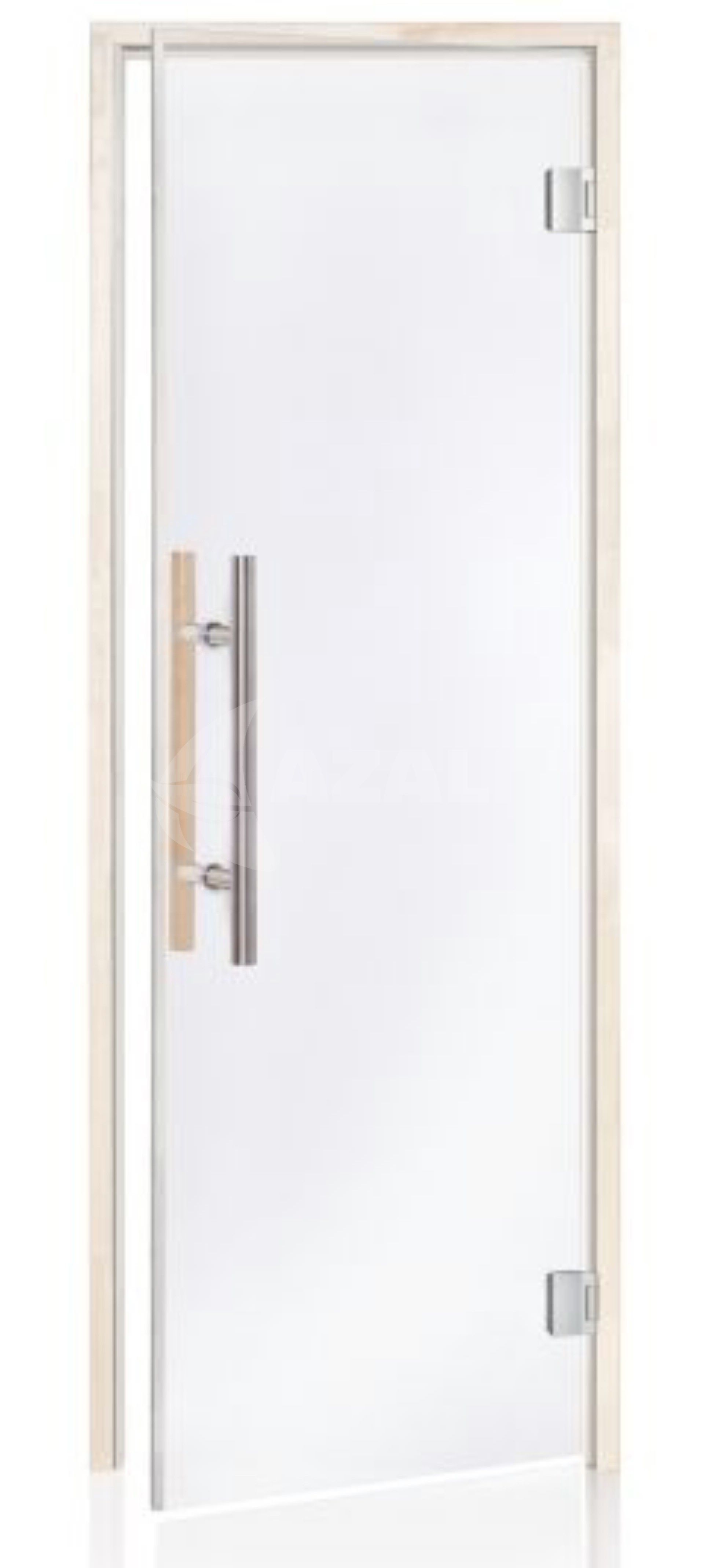 Hot Orange Saunatür Lux 70x200 cm, Klar Espe kopen bij Azalp.nl