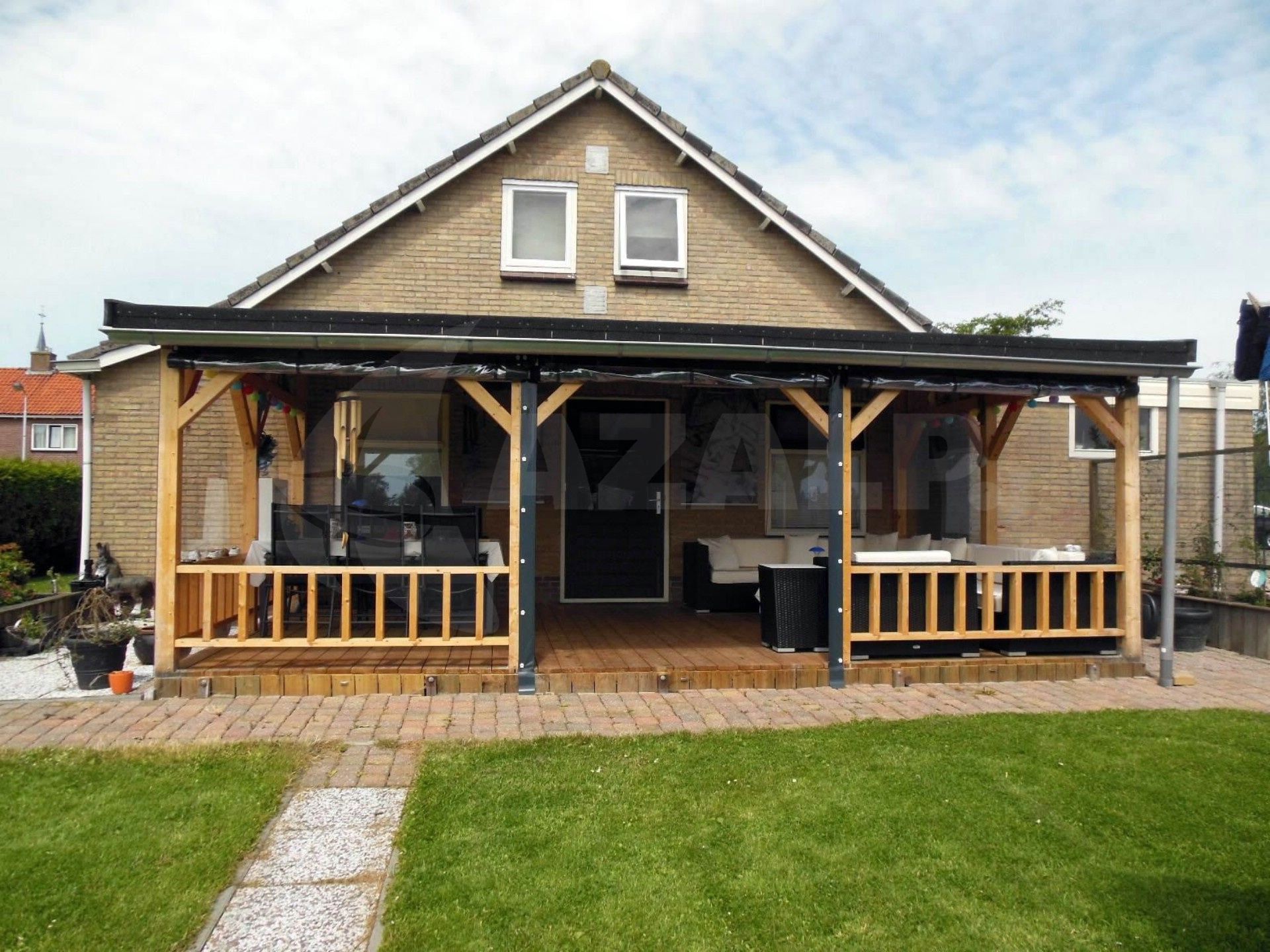 Azalp Houten veranda 650x350 cm kopen bij Azalp.nl