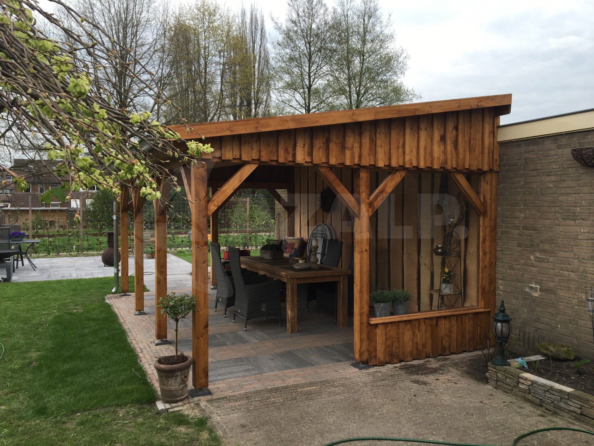 Azalp Houten veranda 650x350 cm kopen bij Azalp.nl