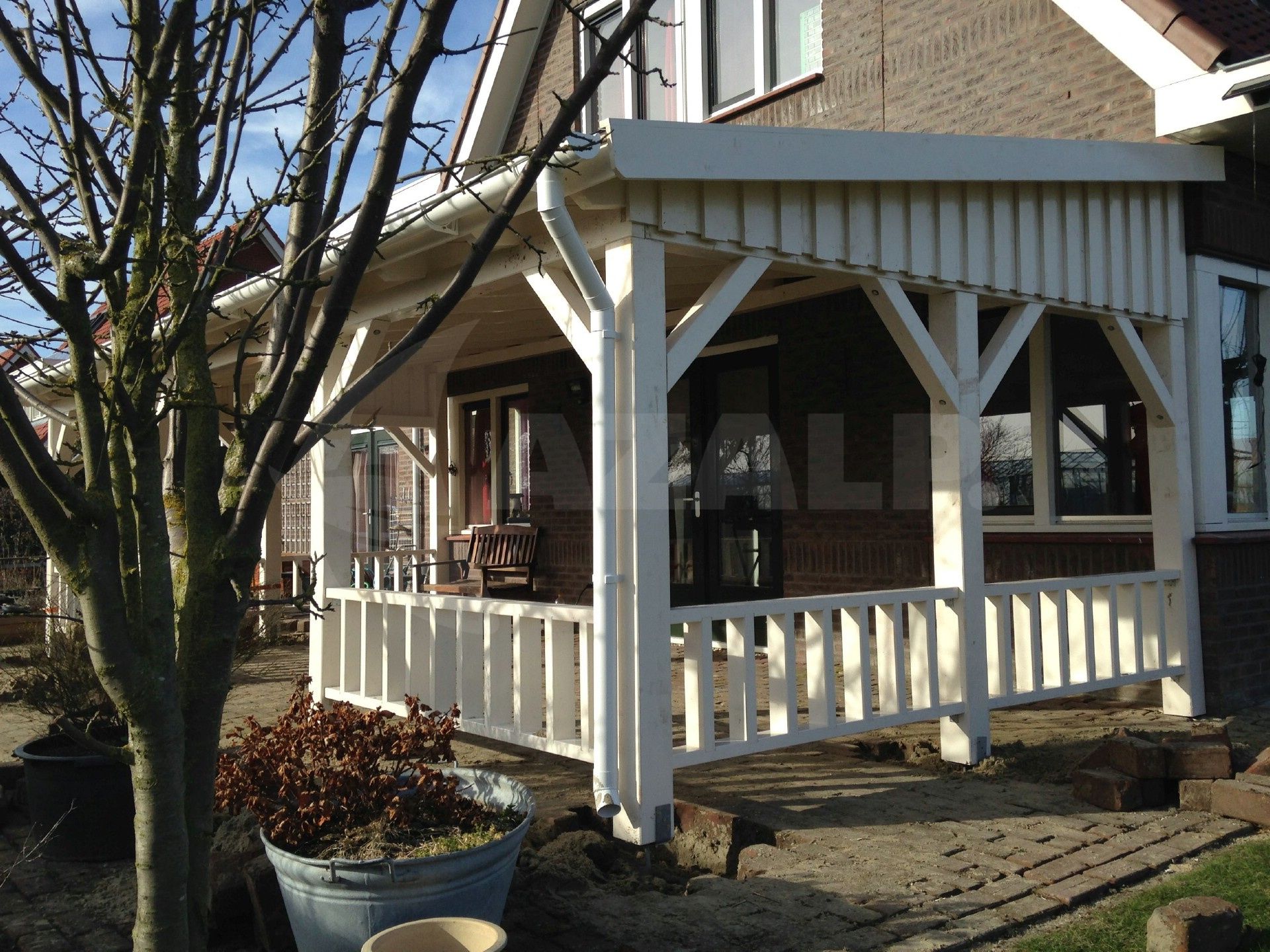 Azalp Houten veranda 650x350 cm kopen bij Azalp.nl